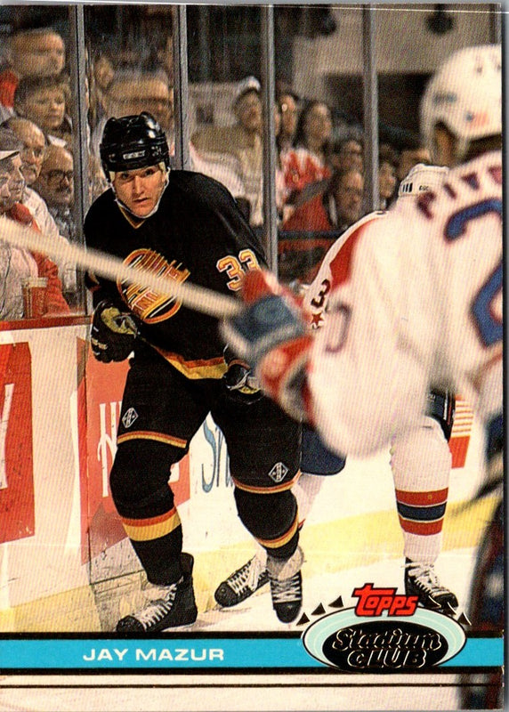 1991 Stadium Club Jay Mazur #272 Rookie