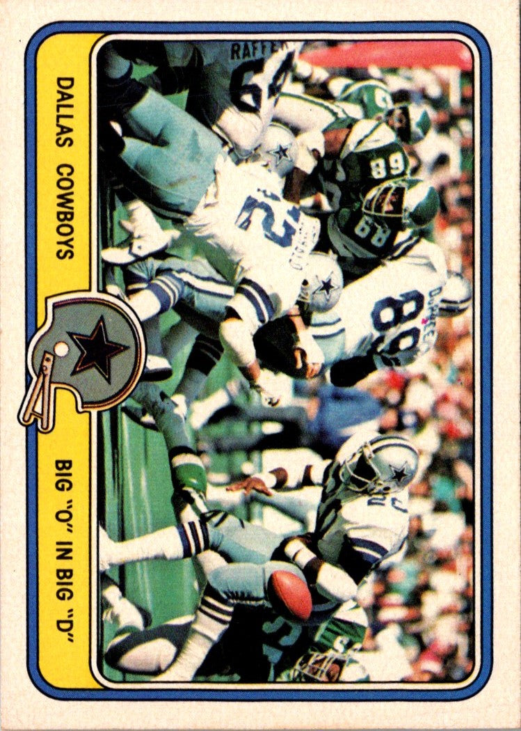 1981 Fleer Team Action Dallas Cowboys Offense
