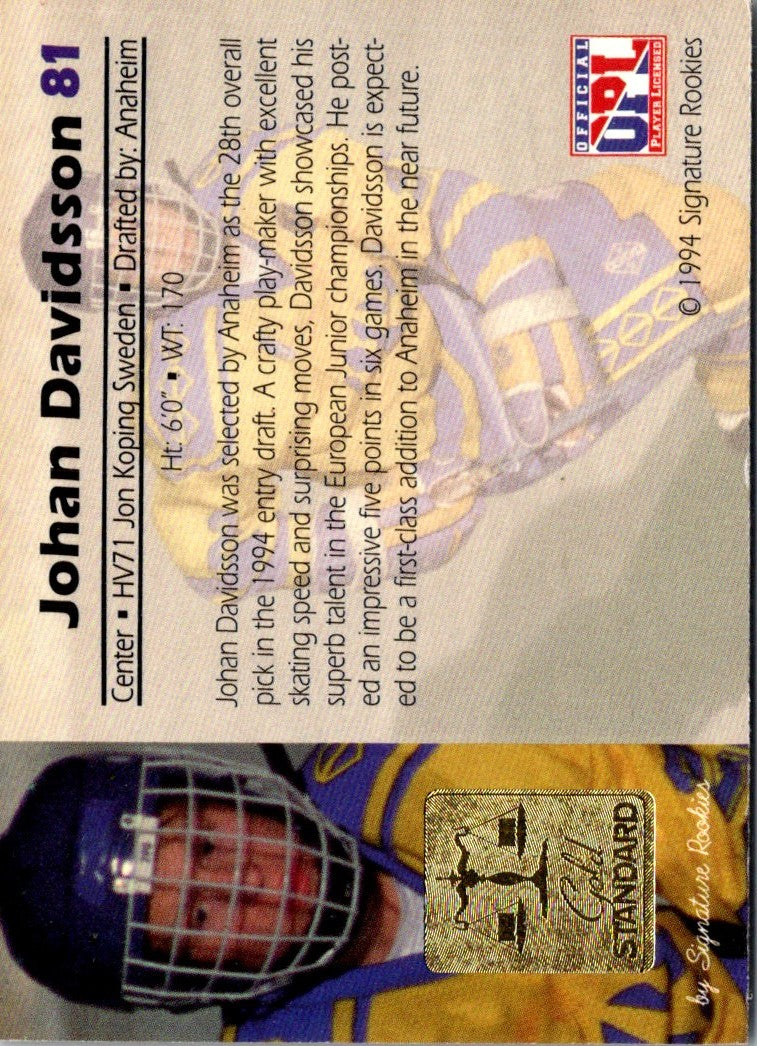 1994 Gold Standard Johan Davidsson