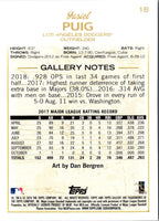 2018 Topps Gallery Yasiel Puig #18