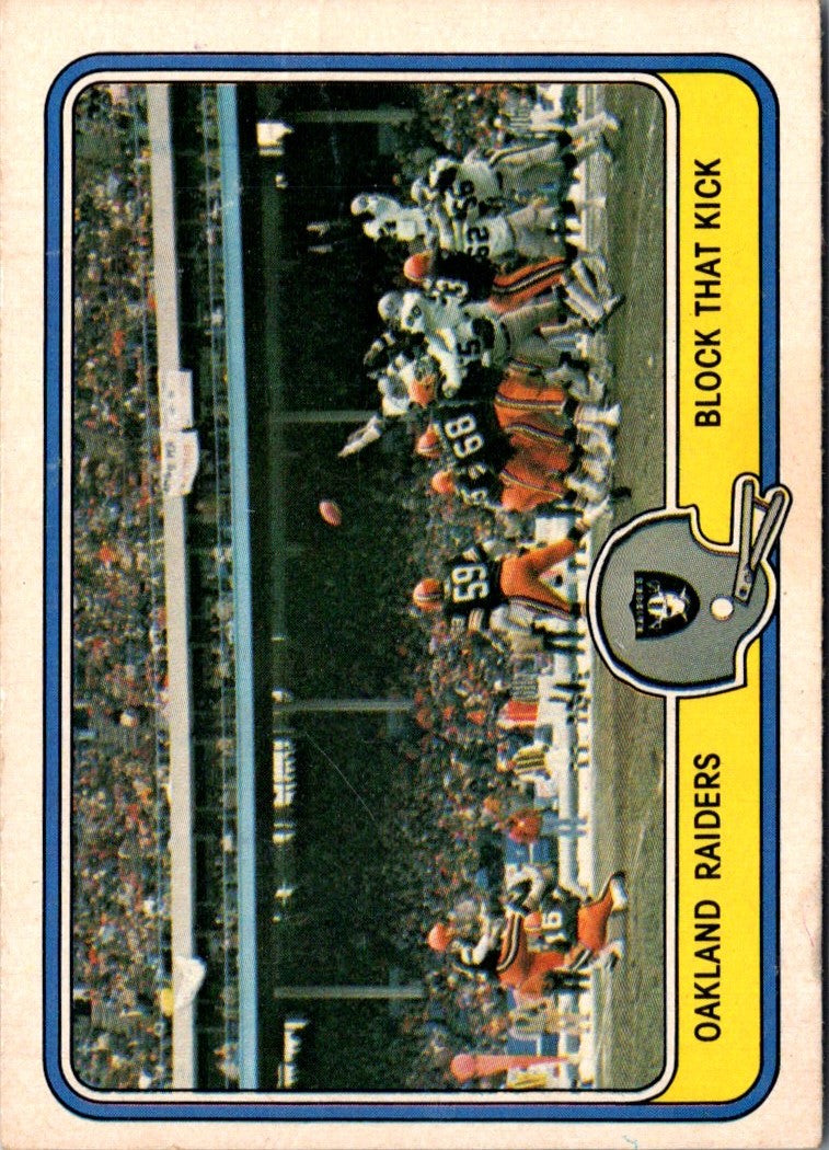 1981 Fleer Team Action Oakland Raiders Defense