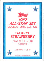 1987 Topps Glossy Darryl Strawberry #32
