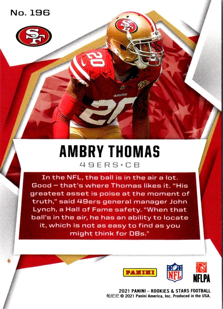 2021 Panini Rookies & Stars Ambry Thomas