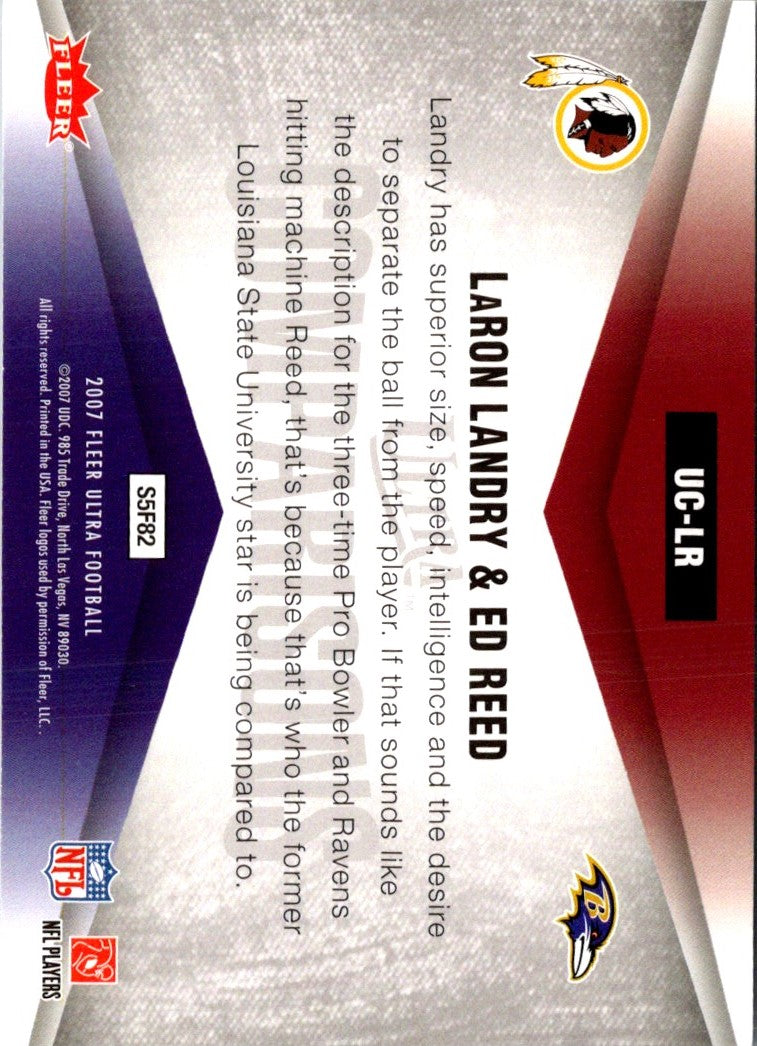 2007 Ultra Comparisons LaRon Landry/Ed Reed