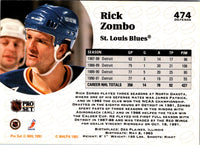 1991 Pro Set Rick Zombo #474