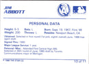 1990 Star Jim Abbott Jim Abbott
