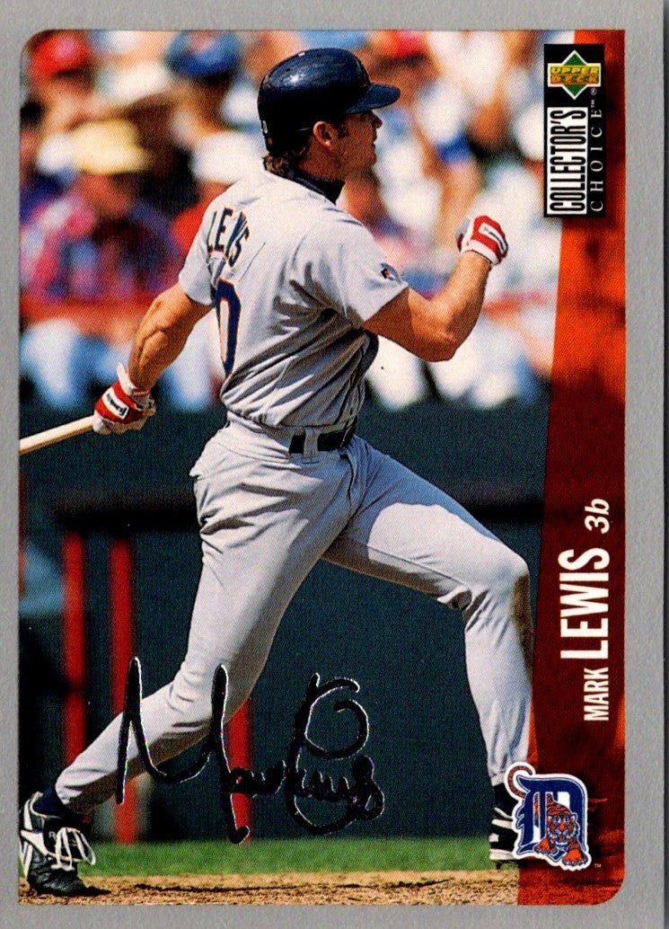 1996 Collector's Choice Silver Signature Mark Lewis