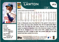 2001 Topps Matt Lawton #213