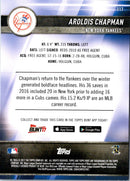 2017 Topps Bunt Blue Aroldis Chapman