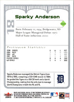 2003 Fleer Fall Classics Sparky Anderson #18A