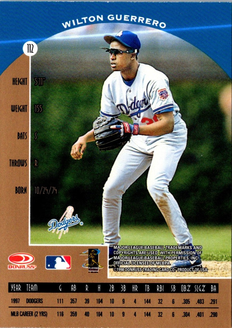 1998 Donruss Preferred Wilton Guerrero