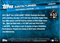 2017 Topps Update Justin Turner #US244