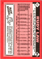 1986 Topps Traded Rudy Law #62T
