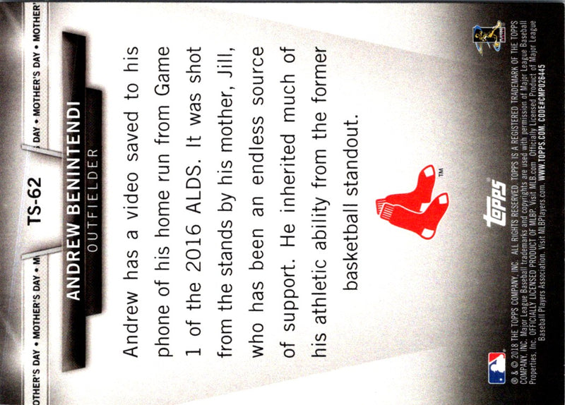 2018 Topps Andrew Benintendi