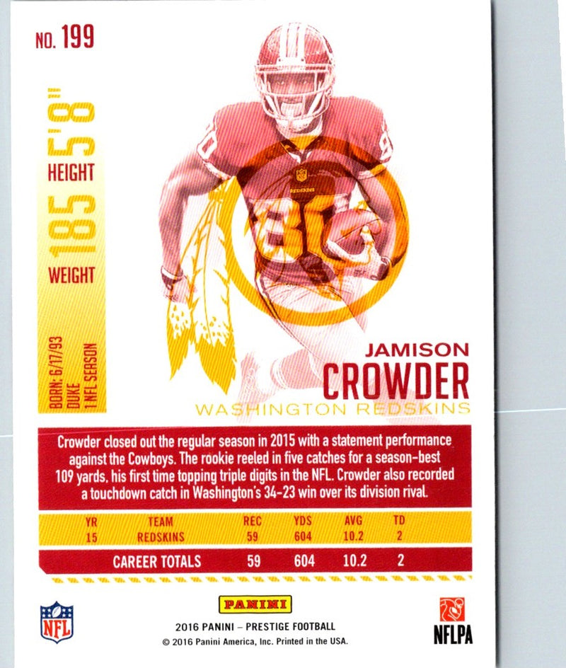 2016 Panini Prestige Jamison Crowder