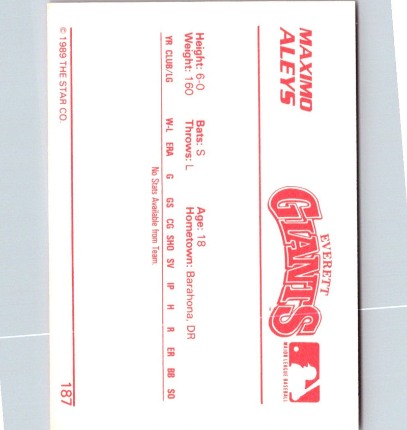 1989 Star Maximo Aleys