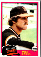 1981 Topps Mike Sadek #384