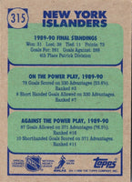 1990 Topps New York Islanders #315