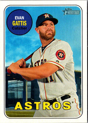 2018 Topps Heritage Evan Gattis #196
