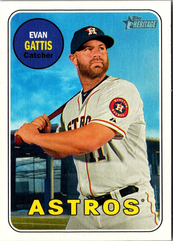 2018 Topps Heritage Evan Gattis #196