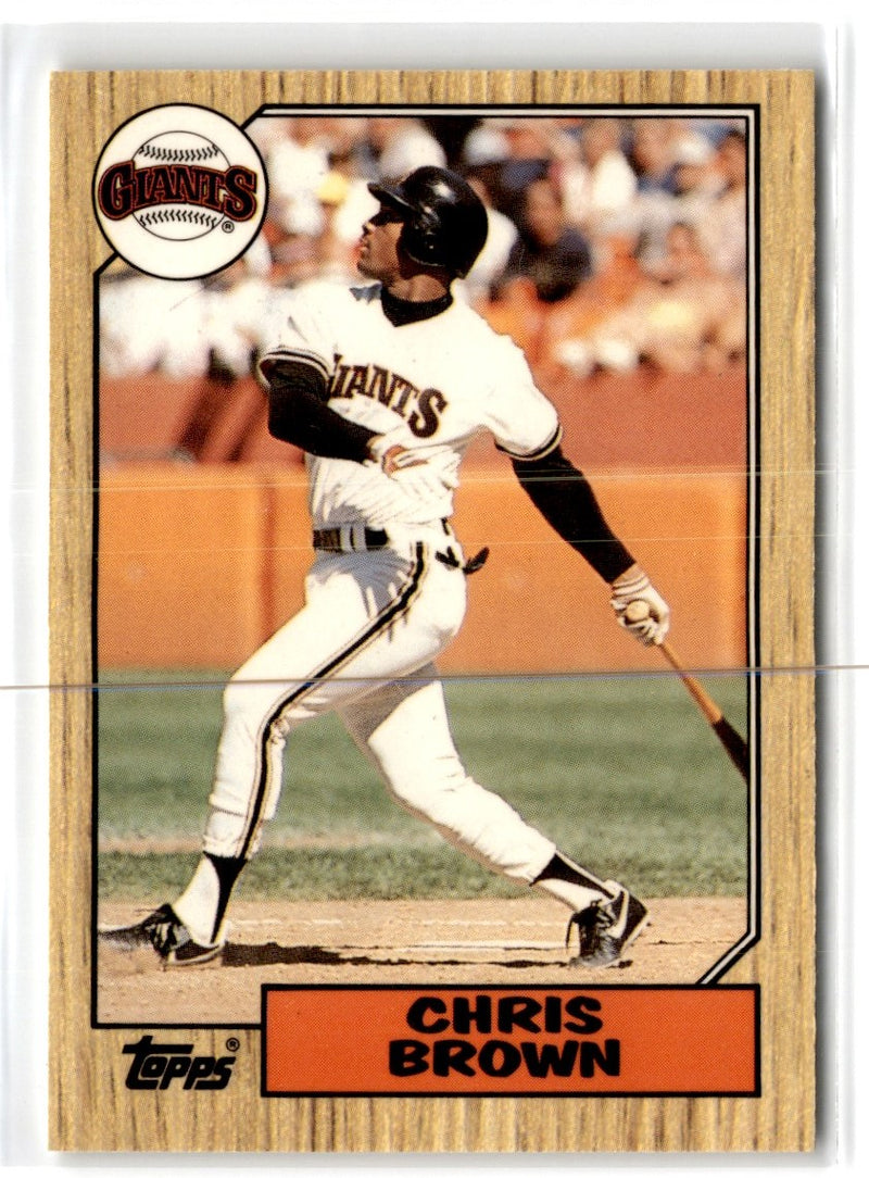 1987 Topps Tiffany Chris Brown