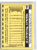 1990 Topps Tiffany Mickey Weston