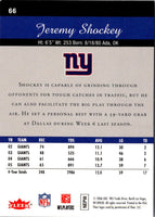 2006 Flair Showcase Jeremy Shockey #66