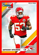 2019 Donruss Blue Press Proof Anthony Hitchens