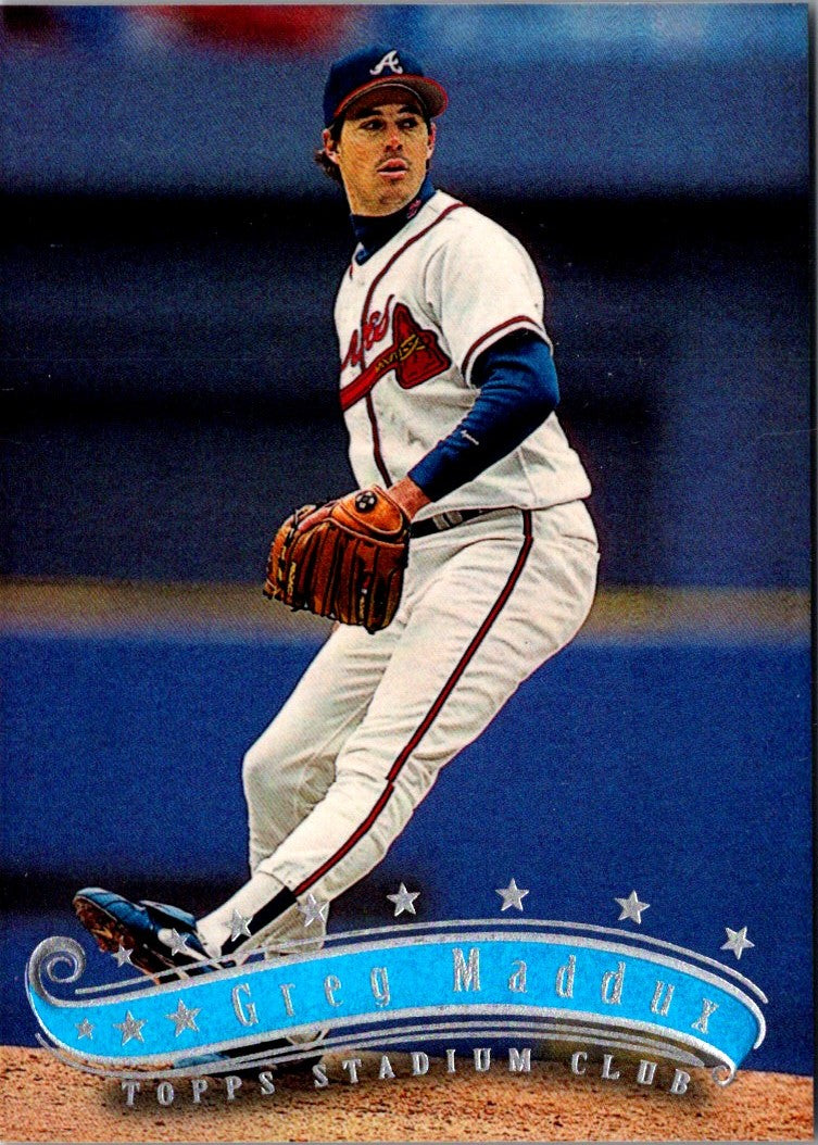 1997 Stadium Club Greg Maddux