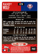2002 Topps Total Randy Wolf