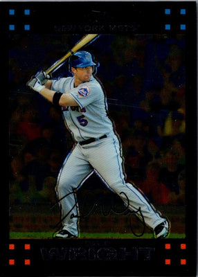 2007 Topps Chrome David Wright #107