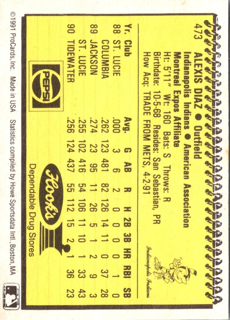 1991 ProCards Alex Diaz
