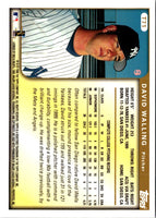 1999 Topps Traded & Rookies David Walling #T71 Rookie
