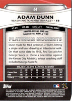 2010 Bowman Platinum Adam Dunn #64
