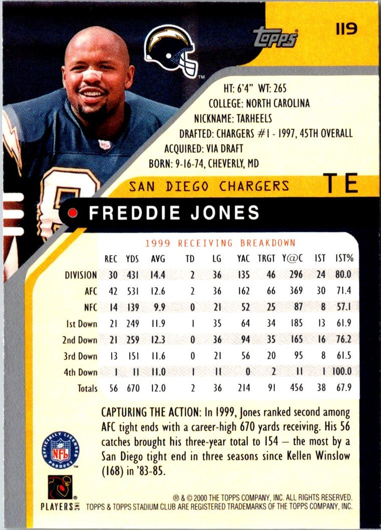 2000 Stadium Club Freddie Jones