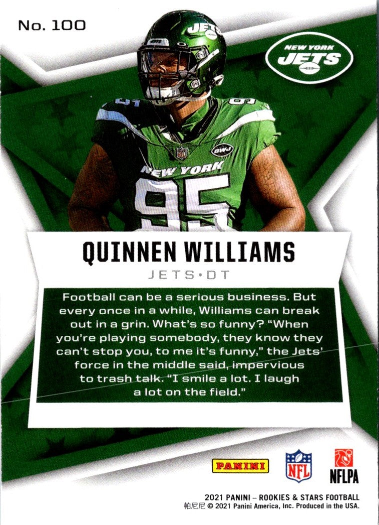 2021 Panini Rookies & Stars Quinnen Williams