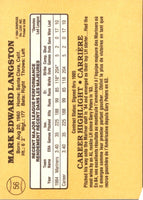 1985 Leaf Mark Langston #56 Rookie