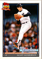 1991 Topps Traded Scott Sanderson #104T