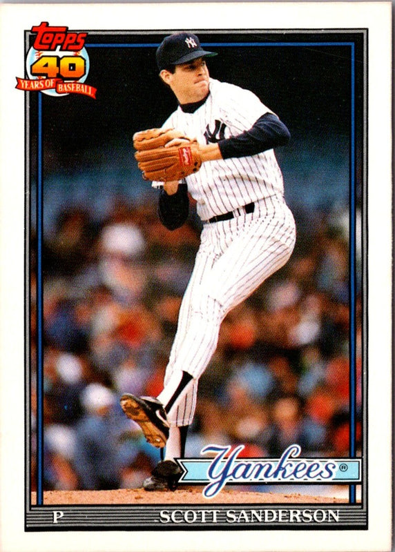 1991 Topps Traded Scott Sanderson #104T