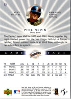 2003 Upper Deck Game Face Phil Nevin #92