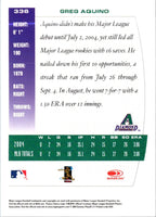 2005 Donruss Team Heroes Greg Aquino #336