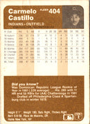 1983 Fleer Carmelo Castillo