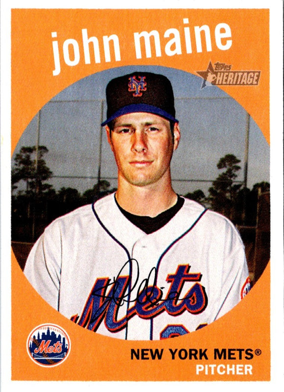 2008 Topps Heritage John Maine #107