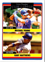 2006 Topps Updates & Highlights Michael Young/Gary Matthews #UH319