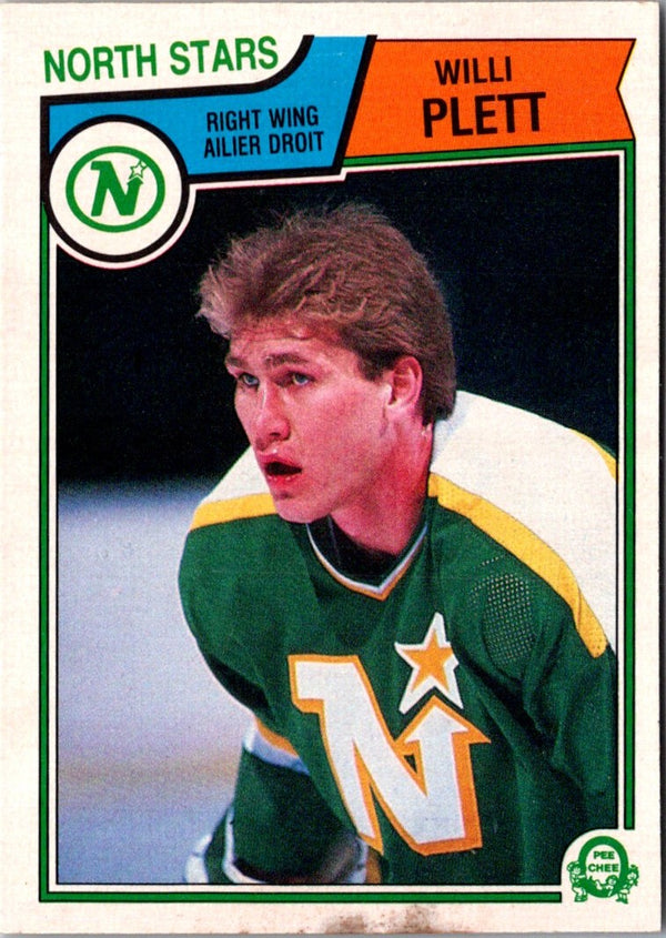 1983 O-Pee-Chee Willi Plett #179