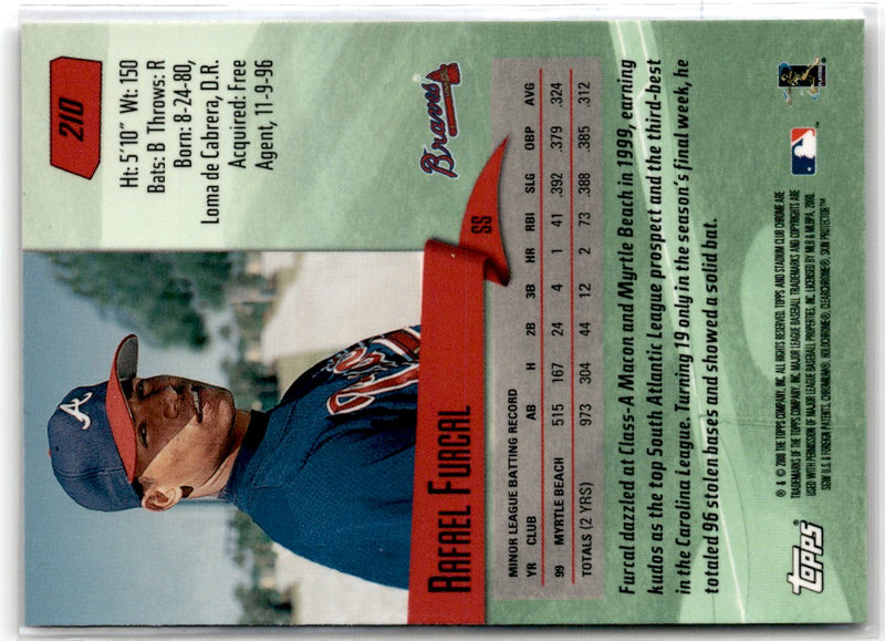 2000 Stadium Club Chrome Rafael Furcal