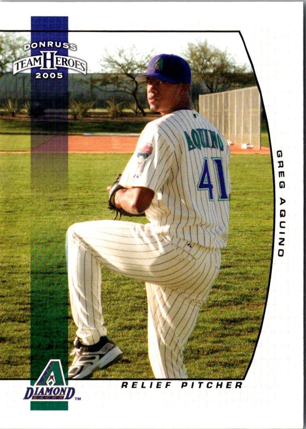 2005 Donruss Team Heroes Greg Aquino #336