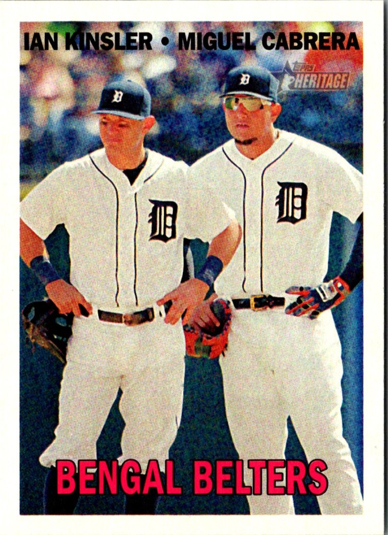 2016 Topps Heritage Bengal Belters (Ian Kinsler /Miguel Cabrera)