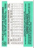 1984 Donruss Doyle Alexander #439