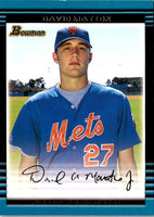 2002 Bowman David Mattox #218 Rookie